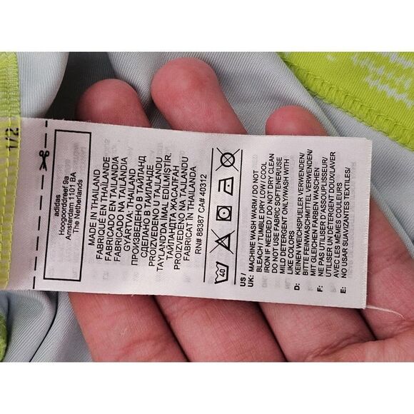 adidas Mens Shirt Medium Green Short Sleeve T-Shirt Logo Tee FreeLift Aeroready - Picture 13 of 14